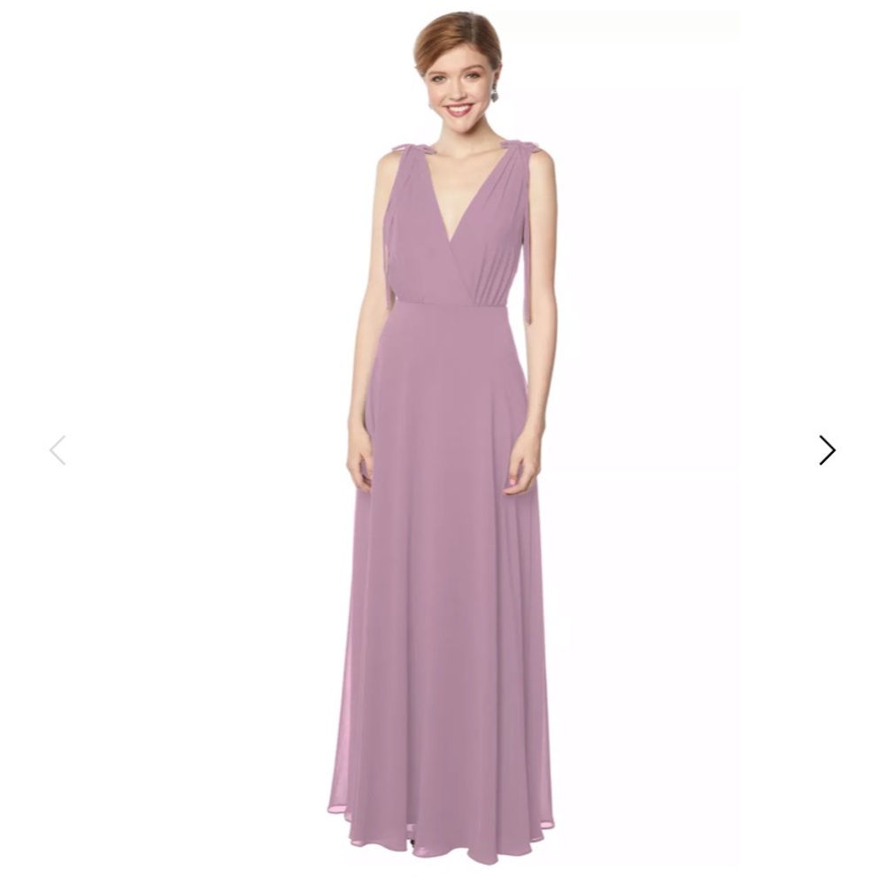 Bill Levkoff Chiffon V-neck gown